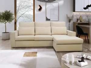 Soho High Back Right Hand  Facing Corner Sofa Beige