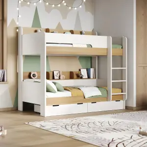 Flair Eddie Wooden Storage Bunk - Oak