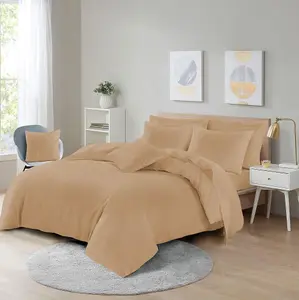 Easy Care Poly-cotton Plain Dyed Duvet Cover Set