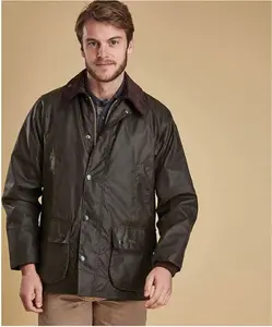 Men's Barbour Classic Bedale Waxed Jacket - Olive - UK: 50