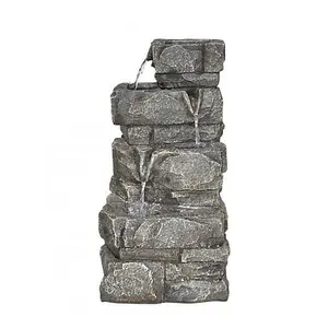 Aqua Creations 3 Drop Rockface Solar Water Feature