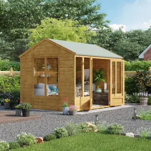 BillyOh Petra Tongue and Groove Reverse Apex Summerhouse - Pressure Treated - 10x8