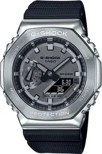 Casio GM-2100-1AER G-Shock Stainless Steel Case Resin Strap Watch