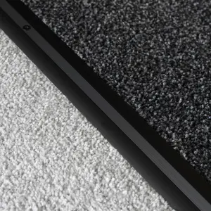 Anodised aluminium carpet profile cover strip door floor bar trim 1000mm x 20mm c68 black