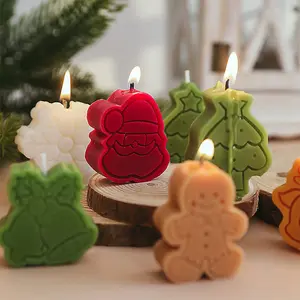 4 Pieces Christmas Candles Set Christmas Gift Set