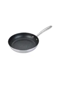 Prestige Scratch Guard Silver Round Stainless Steel Induction Suitable Non-Stick Frying Pan 25cm