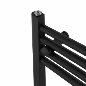 Rinse Bathrooms 800W Electric Heated Warming Towel Rail Bathroom Radiator Black - 1600x500mm