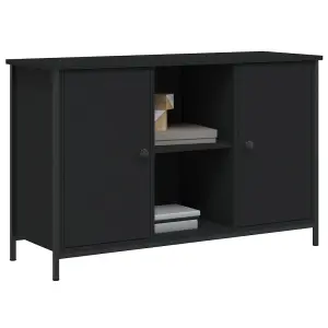 Berkfield TV Cabinet Black 100x35x65 cm Engineered Wood