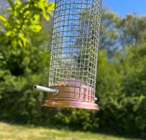 Copper Style Hanging Bird Nut Feeder