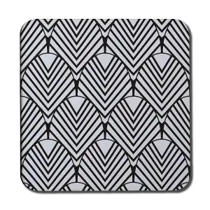 Black Geometric Decoration (Coaster) / Default Title