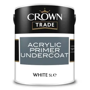 Crown Trade Acrylic Primer Undercoat White - 5L