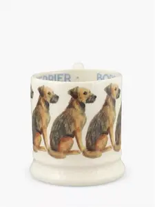 Emma Bridgewater Dogs Border Terrier Half Pint Mug, 300Ml, Brown/Multi