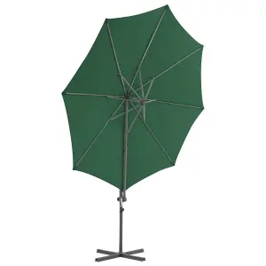 Berkfield Outdoor Umbrella with Portable Base Green