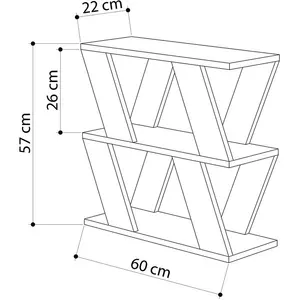 Adriana Side Table Modern Compact Design for Living Room & Bedroom White