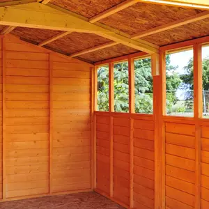 Garden Value 8 Ft. W x 12 Ft. D Overlap Apex Shed No