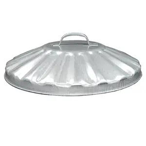 Replacement Metal Bin Lid 16" 406mm Steel Bin Lid for 55L 60L & 65L Bins