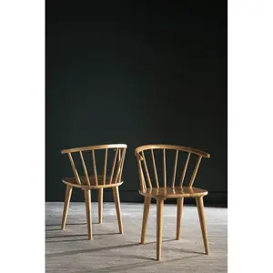 Baek Solid Wood Dining Chair (Set of 2) Natural