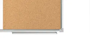 ALLboards COMBO whiteboard dry erase magnetic and cork notice board aluminium frame 90x60 cm