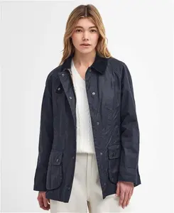 Barbour Beadnell Wax Jacket Navy 14