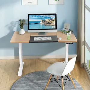 Costway Electric Standing Desk Stand-up Ergonomic Computer Workstation w/ Smart Controller