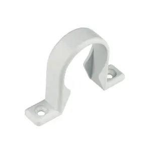 FloPlast Push Fit Waste Pipe Clip 32mm White (Pack of 10)