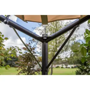 Primrose 3.5m Square Portable Powder Coated Steel Frame with Waterproof Sail Shade