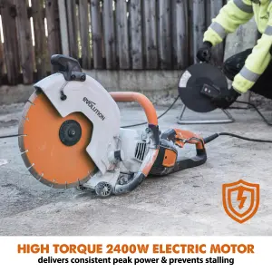 Evolution R300DCT+ 300mm Electric Disc Cutter With Water Dust Suppression 110V