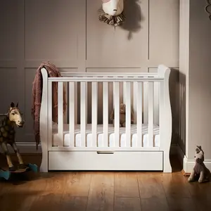 Stamford Space Saver Cot with Sprung Mattress White