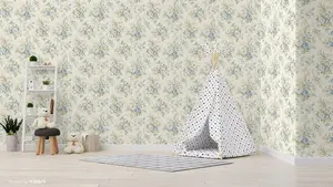 SK Filson Blue Floral Wallpaper