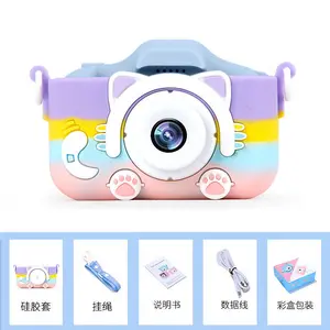 Rainbow Blue New 5s Mini Cartoon Fun HD Digital Cat Camera