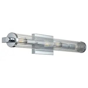 Luminosa Kichler Azores Bathroom Wall Lamp Polished Chrome, IP44