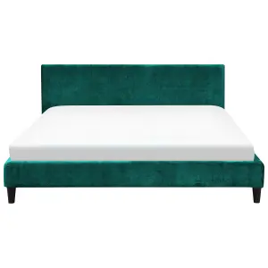 Velvet EU Super King Size Bed Emerald Green FITOU