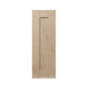 GoodHome Alpinia Matt light oak effect Shaker Highline Cabinet door (W)250mm (H)715mm (T)18mm