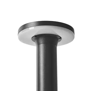 Solar Outdoor LED Bollard Lamp Black TARKIO