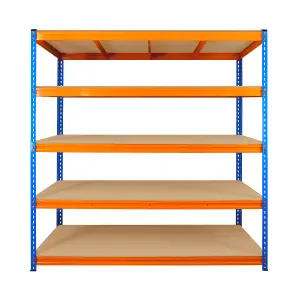 5 Tier ULTRA HEAVY DUTY Storage Racking 1800h x 1800w x 600d mm 350kg