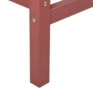 Garden Table Wood Red ADIRONDACK