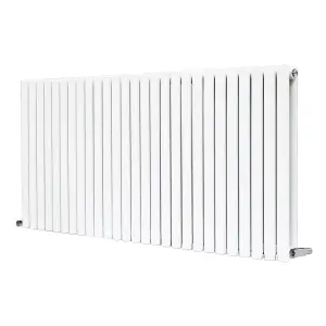 Right Radiators 600x1593mm Horizontal Double Oval Column Designer Radiator White