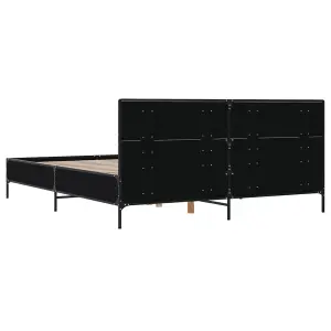 Berkfield Bed Frame without Mattress Black 140x190 cm