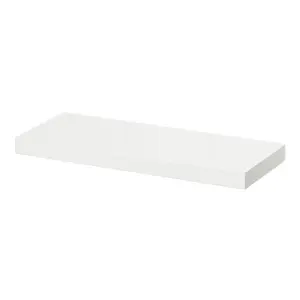 GoodHome Cusko White Rectangular Floating shelf (L)60cm x (D)23.5cm