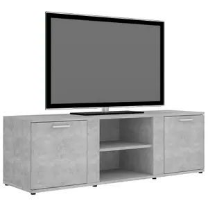 Berkfield TV Cabinet Concrete Grey 120x34x37 cm Engineered Wood