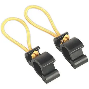 2 PACK Tarpaulin Clip Set - Heavy-Duty Spring Clip - Bungee Cord Strap