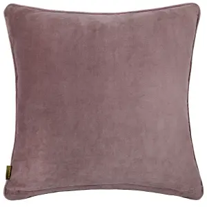 Paoletti Chedworth Piped Velvet Polyester Filled Cushion