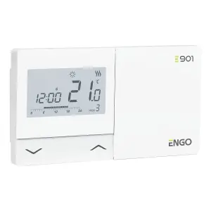 ENGO E901 Programmable Wired Thermostat 7 Day Battery Powered