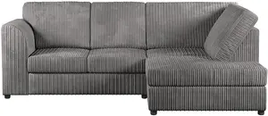 Jumbo Cord (High Back) 4 Seater Corner Sofa