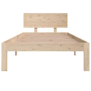 Berkfield Bed Frame Solid Wood Pine 90x200 cm