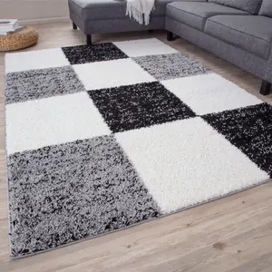 Myshaggy Collection Rugs Geometric Design  381 Grey