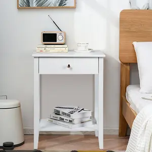 End Table Set White