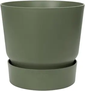 Elho Recycled Plastic Greenville Round 47cm Leaf Green Plant Pot