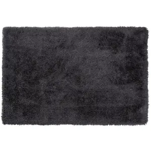 Shaggy Area Rug 200 x 300 cm Black CIDE