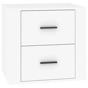 Berkfield Bedside Cabinet White 50x39x47 cm